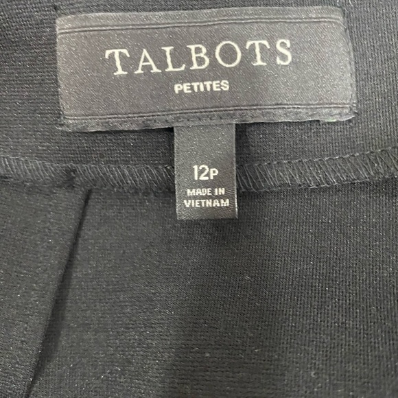 Talbots Skirt Black Floral size 12p - Picture 6 of 6